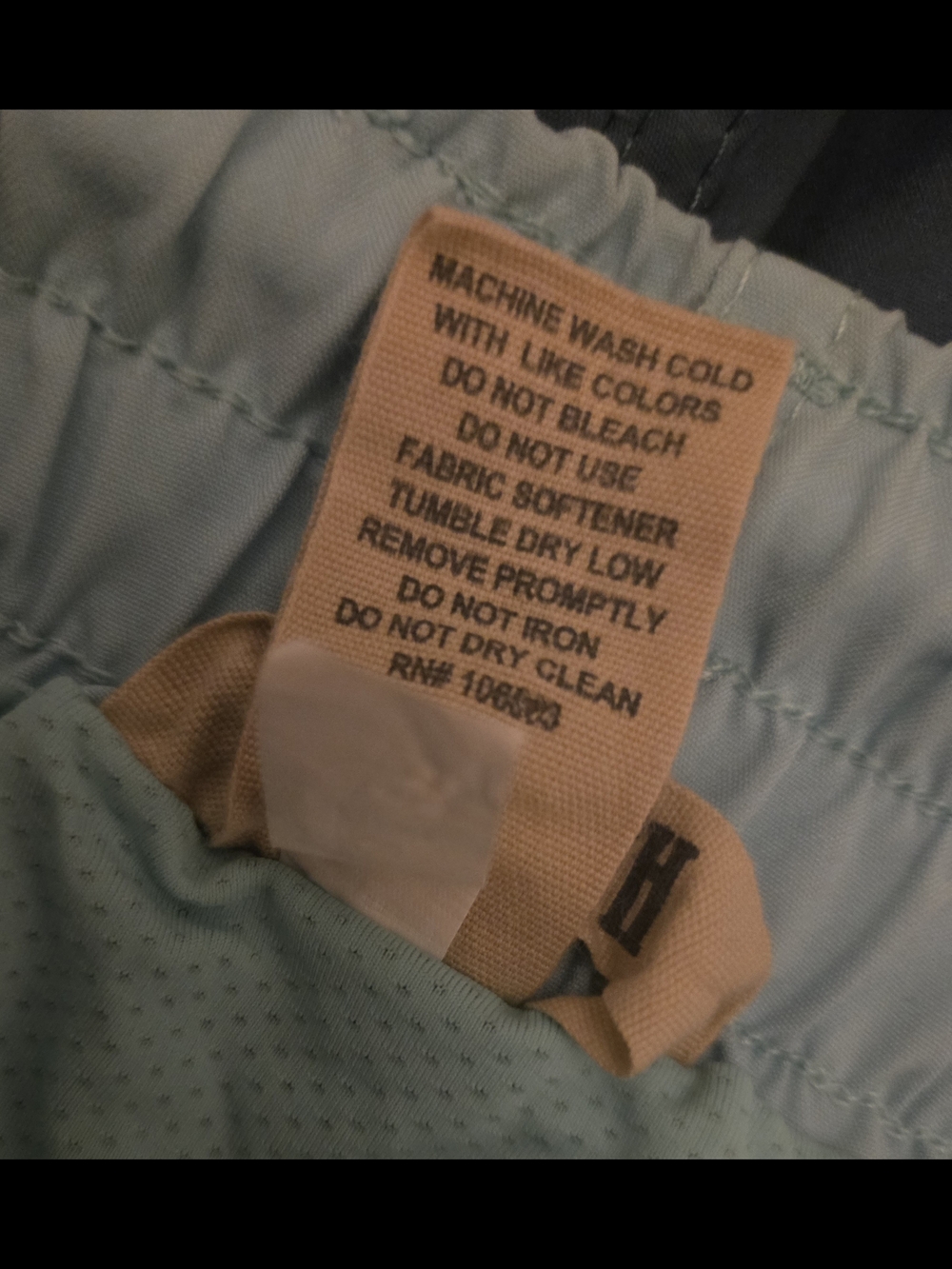 Duluth Trading Co Two-Tone Blue Swim Trunks. Size L - Picture 3 of 6